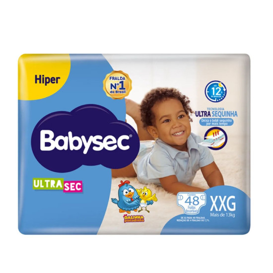 FRALDAS BABYSEC ULTRA HIPER XXG COM 48 UND