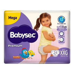 FRALDA BABYSEC PREMIUM MEGA XXG 24 UNDS