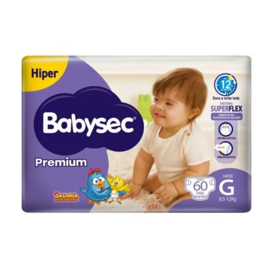 FRALDA BABYSEC GAL PINT PREMIUM G 60 UNDS