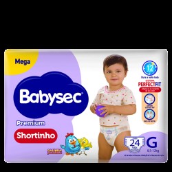FRALDA BABYSEC SHORTINHO G 24 UNDS