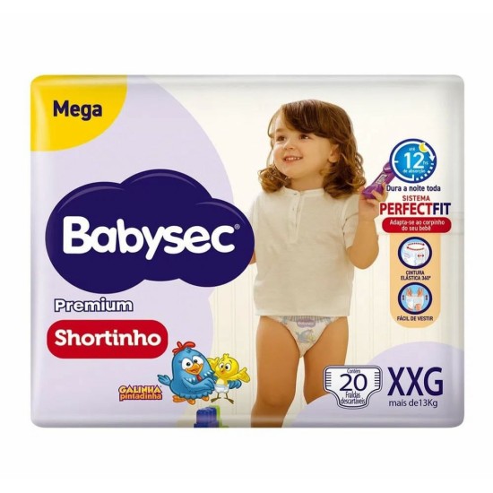 FRALDA BABYSEC SHORT XXG 20 UNDS