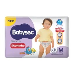 FRALDA BABYSEC GAL PINT PREMIUM SHORT M 60 UNDS