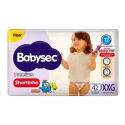 FRALDA BABYSEC GAL PINT PREMIUM SHORT XXG 42 UNDS