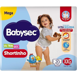 FRALDA BABYSEC ULTRA SEC SHORTINHO MEGA XXG 20 UNDS
