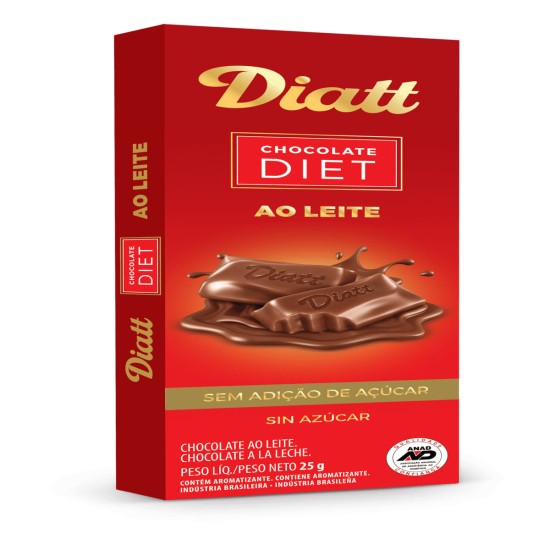 CHOCOLATE DIET DIATT AO LEITE 25G