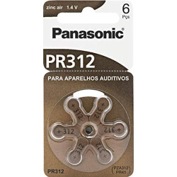 BATERIA AUDITIVA PANASONIC PR312H COM 6UNID