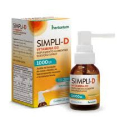 VITAMINA D SIMPLI D 1000UI HERBARIUM SPRAY COM 20ML
