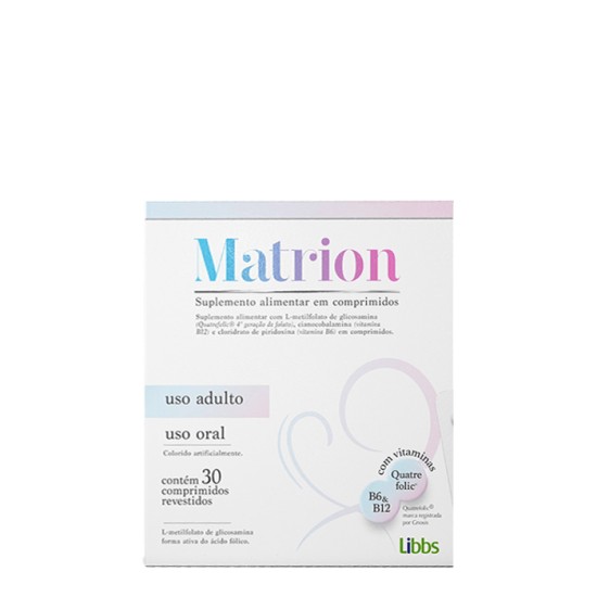 MATRION L-METILFOLATO GLICOSAMINA C/30 COMPRIMIDOS