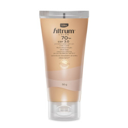 PROTETOR SOLAR FILTRUM COLOR FPS70 COR 3.0 COM 50G LIBBS