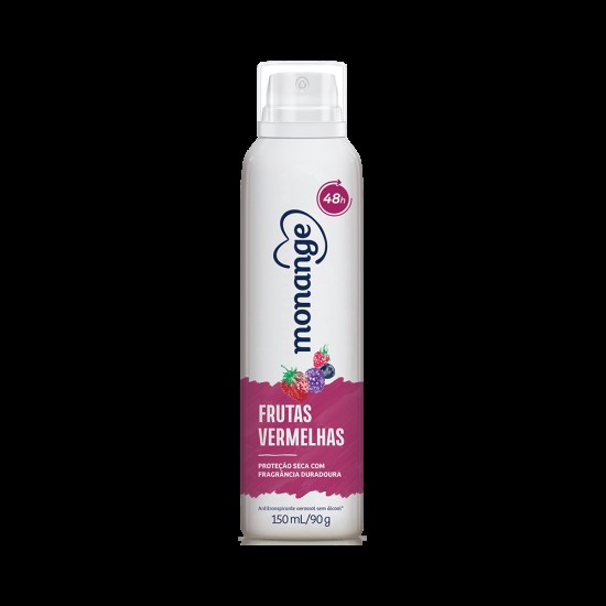 DESODORANTE AEROSOL SOL MONANGE FEM FRUTAS VERMELHAS 150ML