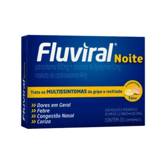 FLUVIRAL NOITE COM 20 CAPSULAS