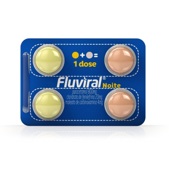 FLUVIRAL NOITE COM 4 CAPSULAS
