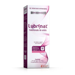 LUBRINAT GEL HIDRATANTE INTRAVAGINAL COM 30 GR + 10 APLICADORES