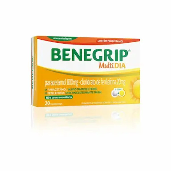 BENEGRIP MULTI DIA COM 20 CAPSULAS