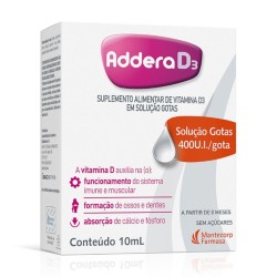 ADDERA D3 400UI GTS C/10ML