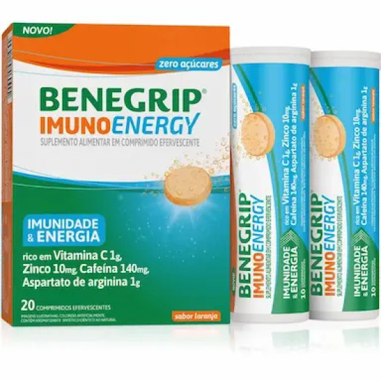 BENEGRIP IMUNO ENERGY COM 20 CAPSULAS EFERVESCENTE