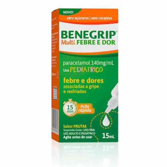 BENEGRIP MULTI FEBRE E DOR GTS COM 15ML