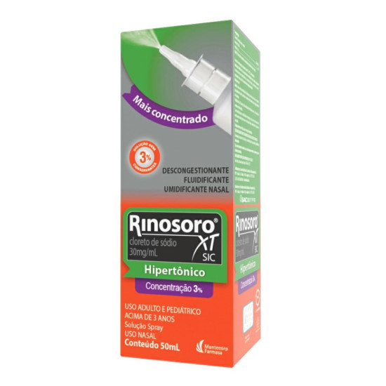 RINOSORO XT SIC 3% SPRAY NASAL COM 50ML