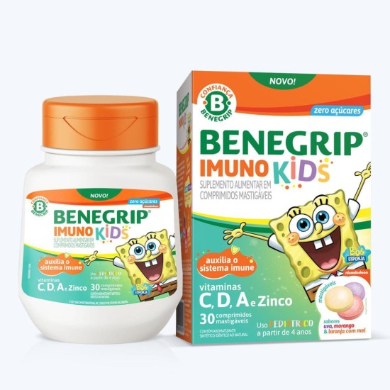 BENEGRIP IMUNO KIDS C/30COMPRIMIDOS