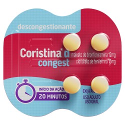 CORISTINA D CONGEST 12+15MG 4COMPRIMIDOS