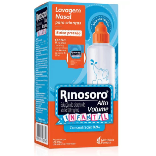 RINOSORO ALTO VOL INFANTIL 0,9% 15 SACHES+FRASCO 120ML