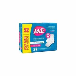 ABSORVENTE MILI PROTECAO TOTAL C/ABAS C/32 UNID