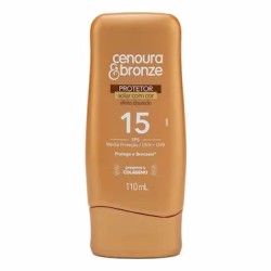 PROTETOR SOLAR CENOURA E BRONZE EF DOURADO FPS15 110ML