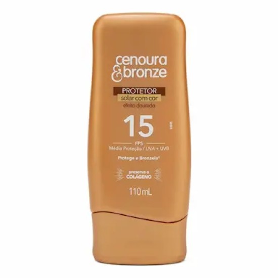 PROTETOR SOLAR CENOURA E BRONZE EF DOURADO FPS15 110ML