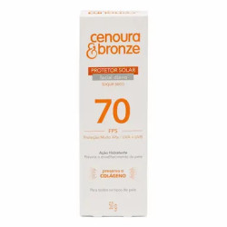 PROTETOR SOLAR FACIAL CENOURA E BRONZE FPS70 COM 50G