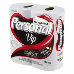 PAPEL HIG PERSONAL VIP NEUTRO FOLHA DUPLA C/4 ROLOS