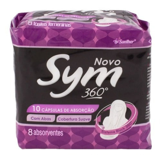 ABSORVENTE SYM 360 SUAVE COM ABAS 8UNID