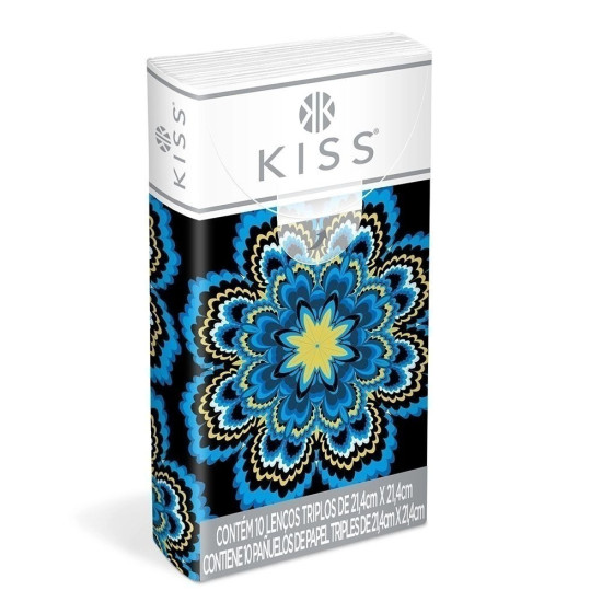LENCOS PAPEL KISS COM 10 UND