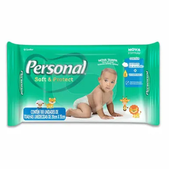 LENCO UMEDECIDO PERSONAL BABY COM 100