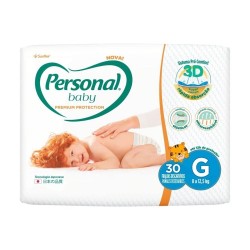FRALDA PERSONAL BABY PREMIUM PROTECTION TAM G C/30 UND