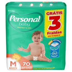 FRALDA PERSONAL BABY HIPER M C/70 UND LV70 PG67