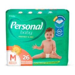 FRALDA PERSONAL PROTECT E SEC JUMBO M C/26 UND