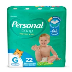FRALDA PERSONAL PROTECT E SEC JUMBO G C/22 UND
