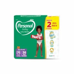 FRALDA PERSONAL BABY TOTAL PROTECT PANTS XXG C/36 UND LV36 PG34