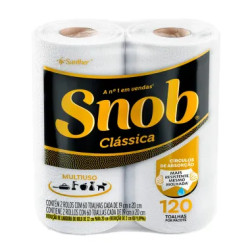 PAPEL TOALHA SNOB 2 UND COM 60 FOLHAS