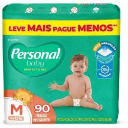 FRALDA PERSONAL BABY GIGA TAM M C/90 UND