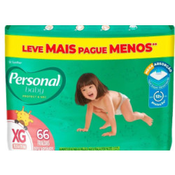 FRALDA PERSONAL BABY GIGA TAMANHO XG COM 66 UND