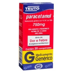 PARACETAMOL 750MG C/20 COMPRIMIDOS TEUTO