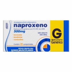 NAPROXENO 500MG C/20 COMPRIMIDOS TEUTO BRAS