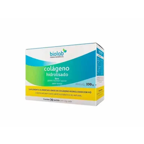 COLAGENO HIDROLISADO BIOLAB 30 SACHES COM 11G