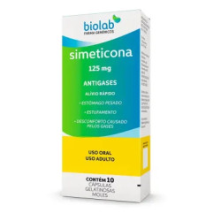 SIMETICONA 125MG COM 10 CAPSULAS BIOLAB