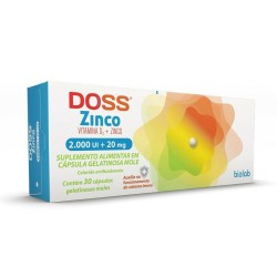 DOSS ZINCO 2000UI +20MG C/30COMPRIMIDOS