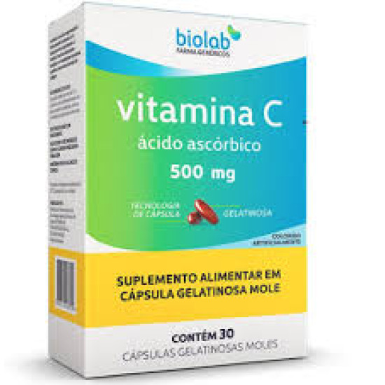VITAMINA C 500MG COM 30 CAPSULAS BIOLAB