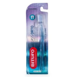 ESCOVA DENTAL BITUFO CLASS ORTO MACIA+MEDIA C/PROTETOR CERDAS