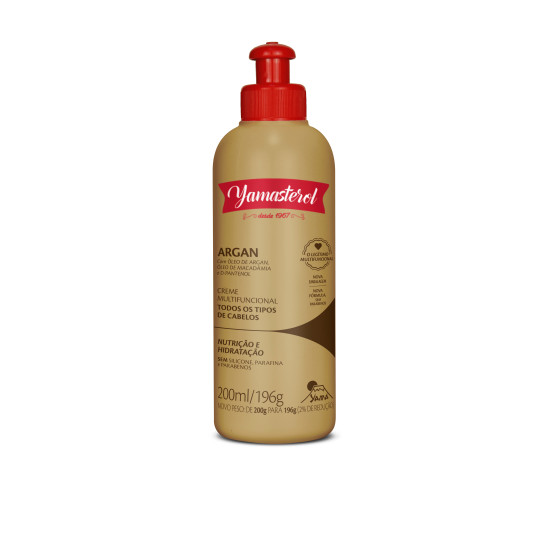 CREME CAPILAR YAMASTEROL ARGAN COM APLICADOR COM 200 GR