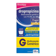 DROPROPIZINA AD XAROPE COM 120 ML BIOSINTETICA